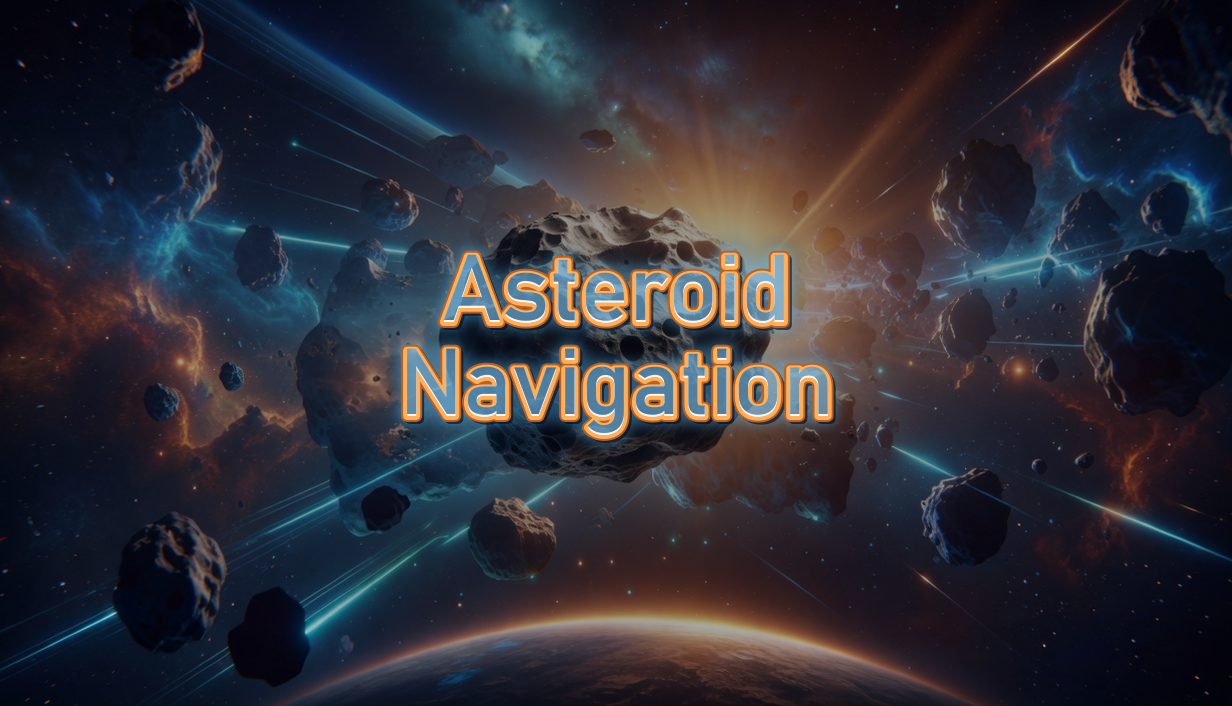 Asteroid Navigation key art — Steam main capsule